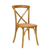 Cross Back Rattan Chair